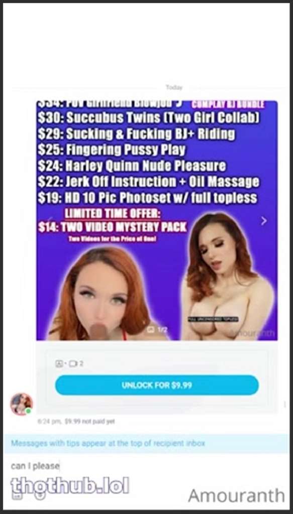 Amouranth Freund verführen das blonde Girl mit Augenbinde